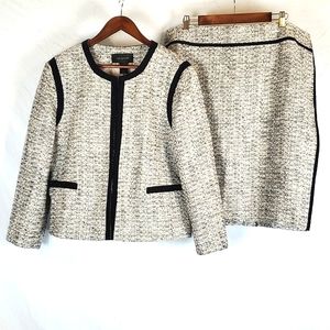 Ann Taylor Black and White Skirt Set